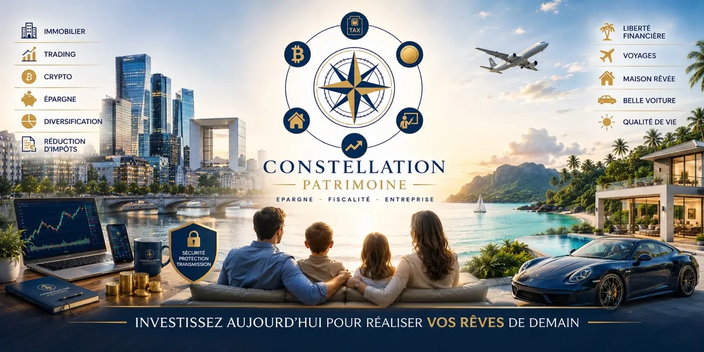 Constellation Patrimoine : Épargne, fiscalité, entreprise. Investissez aujourd'hui pour réaliser vos rêves de demain